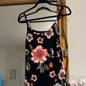Floral Black Maxi Dress